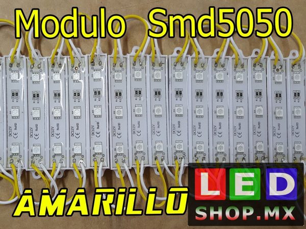 MODULO LED 5050-3 AMARILLO AMBAR