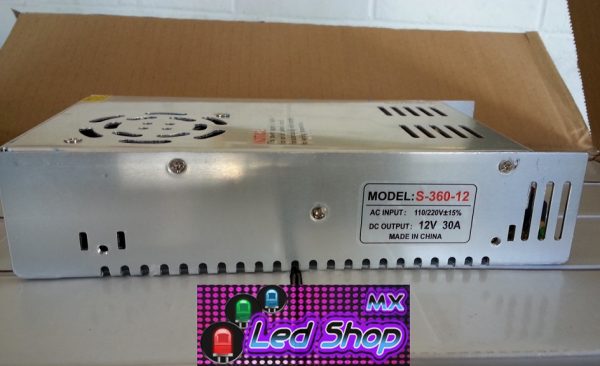 FUENTE LED 12V 30A 360W - Imagen 3