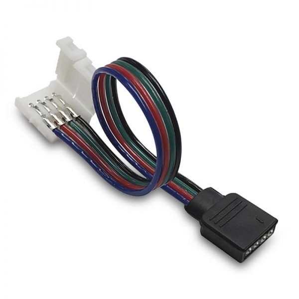 CONECTOR DOBLE PIN (RGB 4 PIN) CON CABLE - Imagen 2